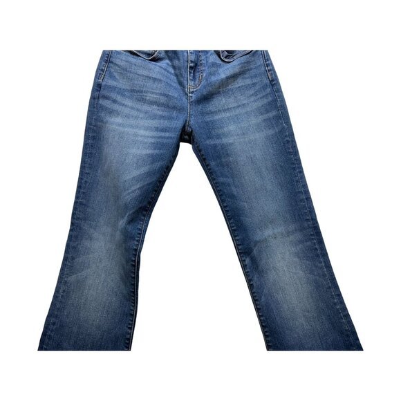 Lands End Womens Mid Rise Curvy Bootcut Jeans Size 2 Strethy - Picture 7 of 13